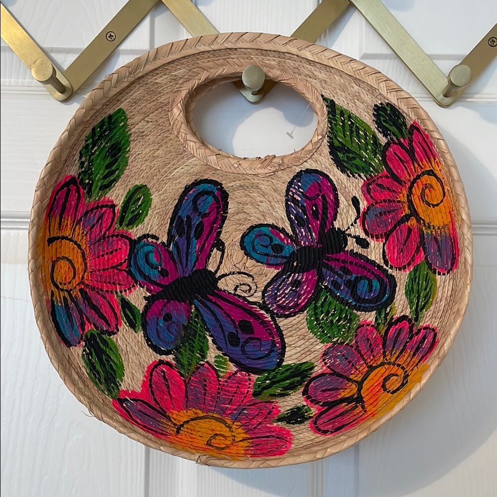 Vibrant Floral and Butterfly Tote Bag